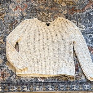 Eileen Fisher Cream Knit Sweater